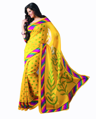 

Sunaina Printed Fashion Art Silk Saree(Multicolor)