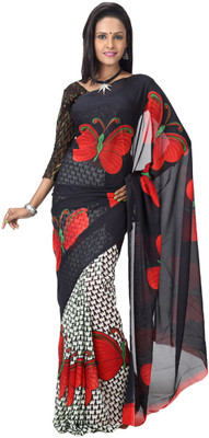 

Hawai Printed Fashion Georgette Saree(Multicolor)