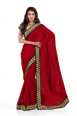 

Chirag Sarees Self Design Fashion Chiffon Saree(Maroon)