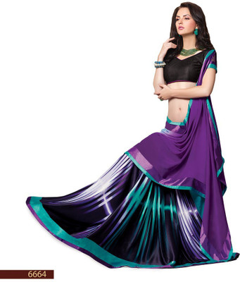 Ridham Sarees Printed Fashion Chiffon Saree(Multicolor)