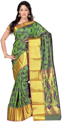 

Parisha Printed Daily Wear Art Silk Saree(Grey, Yellow), Grey & gold