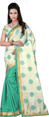

Weavedeal Embellished Banarasi Art Silk Saree(Green)
