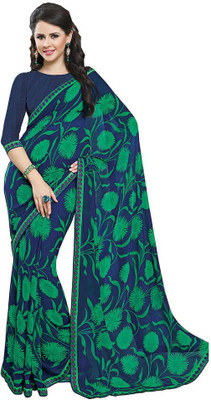 

Party Wear Dresses Printed Fashion Pure Chiffon Saree(Multicolor), Multicolor552