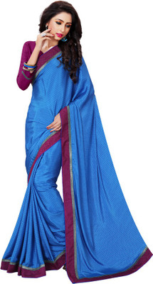 

Vardan Prints Printed Fashion Crepe Saree(Blue, Purple)