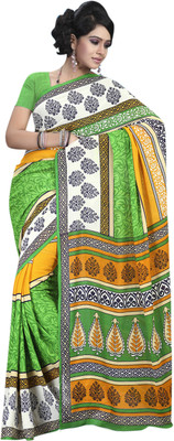

Saara Floral Print Daily Wear Georgette Saree(Red, White)