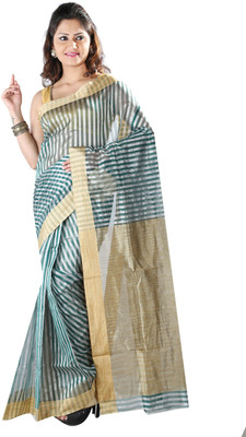 

Anushree Saree Self Design Fashion Khadi Saree(Multicolor), Light green
