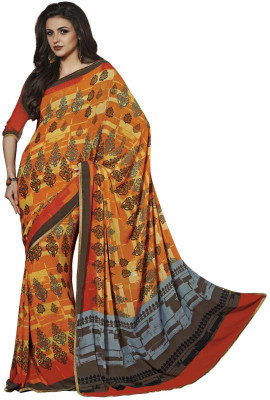

Vipul Printed Fashion Crepe Saree(Orange)