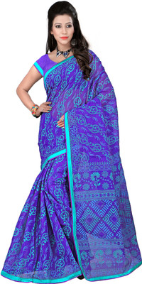 

It's Banii Woven Banarasi Silk Saree(Purple)