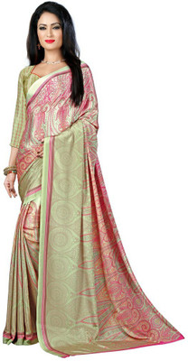 

Desi Butik Printed Fashion Crepe Saree(Multicolor)