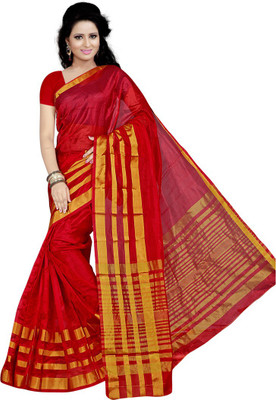 

Indian Wear Online Printed Fashion Art Silk Saree(Red)