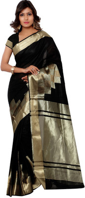 

Parisha Printed Daily Wear Cotton Saree(Black)