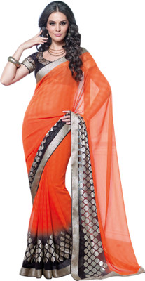 

Vishal Printed Fashion Georgette Saree(Orange)