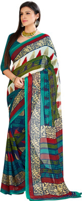 

Kanheyas Printed Daily Wear Handloom Chiffon Saree(Multicolor)