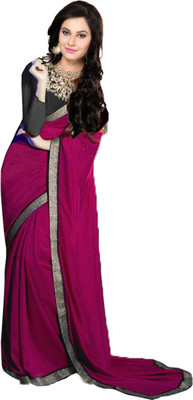 

Ishin Embellished Fashion Georgette Saree(Purple)