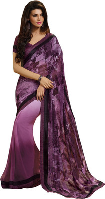 

Lovelylook Printed Fashion Chiffon Saree(Purple)