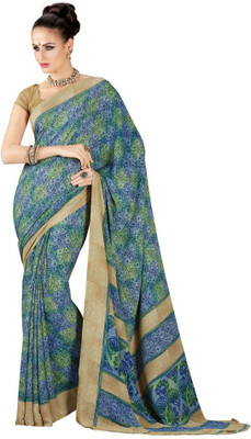 

Desi Look Floral Print Fashion Georgette Saree(Multicolor)