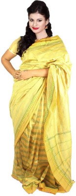 

Javuli Woven Madurai Handloom Dupion Silk Saree(Yellow)