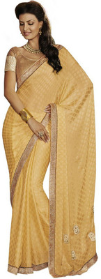 

Desi Butik Self Design Fashion Jacquard Saree(Yellow)