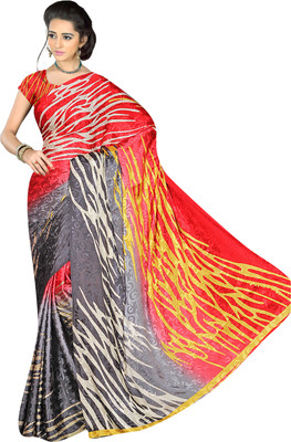 

Khushali Self Design, Printed Fashion Jacquard Saree(Multicolor)