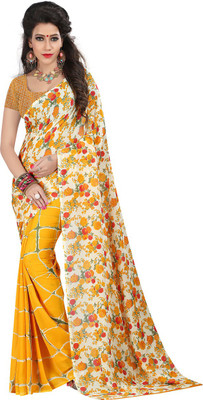 

Anushree Saree Printed Fashion Dupion Silk Saree(Multicolor)
