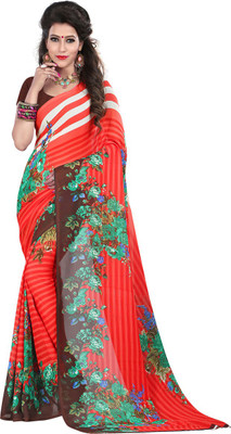 

Anushree Saree Printed Fashion Dupion Silk Saree(Multicolor)