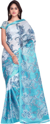 

Indrani Paisley Bollywood Art Silk Saree(Light Blue)