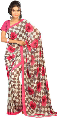 

Party Wear Dresses Printed Fashion Art Silk Saree(Multicolor)