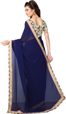 Oomph! Floral Print Fashion Chiffon Saree(Multicolor) Flipkart