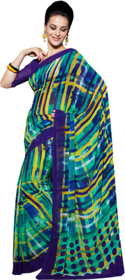 

Parisha Printed Daily Wear Georgette Saree(Pack of 2, Multicolor), Multi