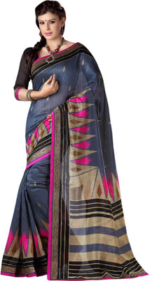 

Saara Printed Fashion Cotton Saree(Grey, Beige), Beige;grey