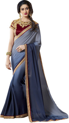 

Parisha Embroidered Fashion Georgette Saree(Blue)