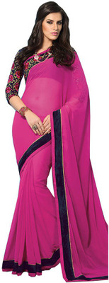 

Indian Wear Online Printed Fashion Pure Chiffon Saree(Multicolor), Multicolor372