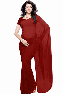 

Khoobee Self Design Fashion Georgette Saree(Maroon)