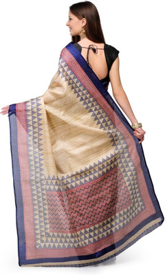 

Cenizas Printed Fashion Art Silk Saree(Multicolor), Blue