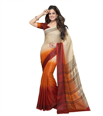 

Suvastram Printed Fashion Art Silk Saree(Multicolor)