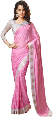 

Aksh Fashion Self Design Fashion Georgette Saree(Pink)
