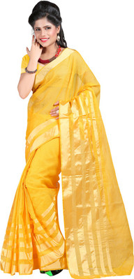 

Ansu Fashion Solid Fashion Art Silk Saree(Green)