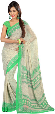 

Indian Wear Online Printed Fashion Georgette Saree(Multicolor), Multicolor18