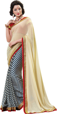 

Jiya Self Design, Printed Fashion Georgette Saree(Beige, Multicolor), Cream;multicolor