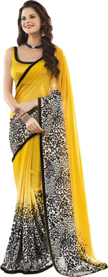

Jiya Self Design Fashion Georgette Saree(Yellow, Multicolor), Multicolor;yellow