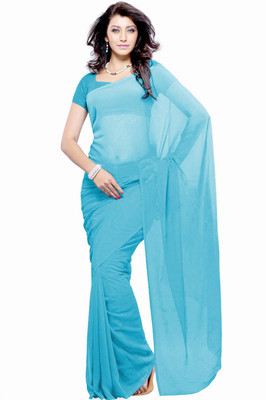 

Khushali Self Design Fashion Georgette Saree(Light Blue)