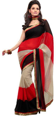 

Dancing Girl Printed Bollywood Georgette Saree(Red)
