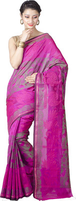 

Chandrakala Woven Banarasi Art Silk Saree(Pink)