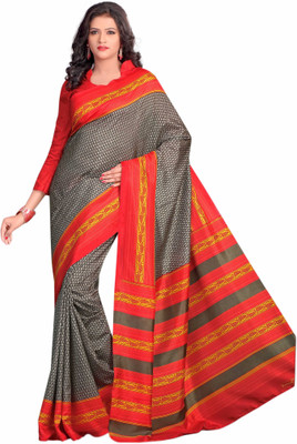 

Sunaina Printed Mysore Art Silk Saree(Multicolor)