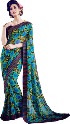 

Jiya Self Design, Printed Fashion Georgette Saree(Multicolor)