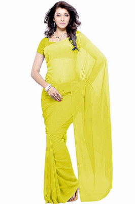 

Khushali Self Design Fashion Georgette Saree(Yellow)