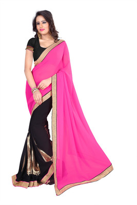 

Parishi Fashion Printed Bollywood Georgette Saree(Multicolor)