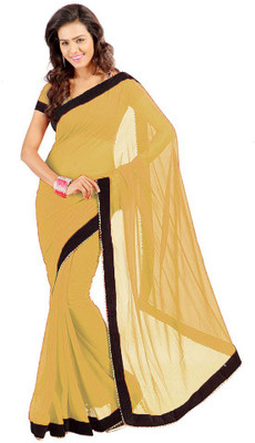 

Shree Creation Embellished Bollywood Georgette Saree(Yellow