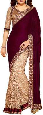 

BlackBlanketFab Embroidered Bollywood Georgette Saree(Multicolor), Multi
