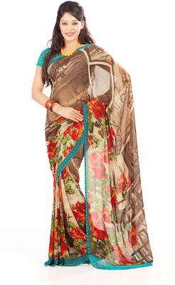 

Indian Wear Online Printed Fashion Art Silk Saree(Multicolor), Multicolor208